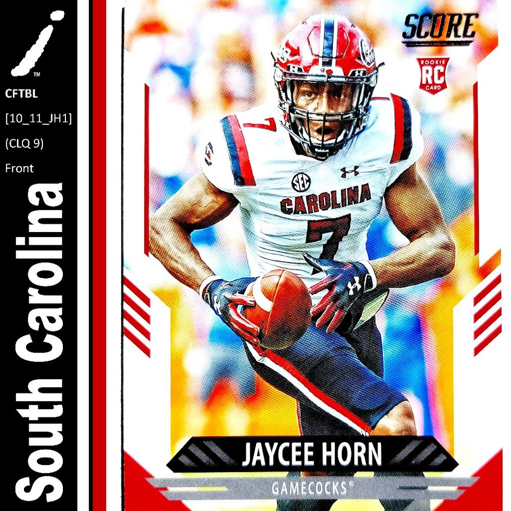 South Carolina Gamecocks (Jaycee Horn) - CFTBL [10_11_JH1] - Rookie Card (RC)